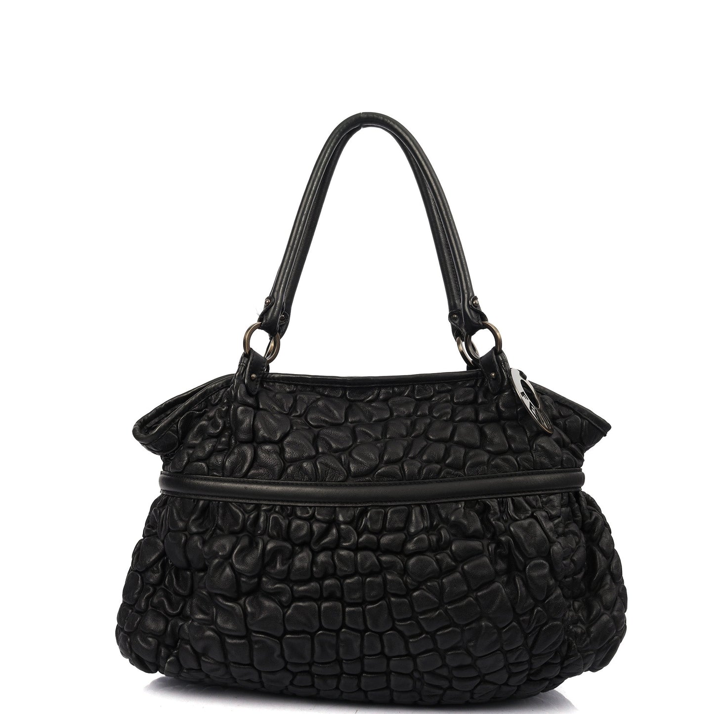Fendi Tote Chef Shopper Tote in Black, Leather — Front View