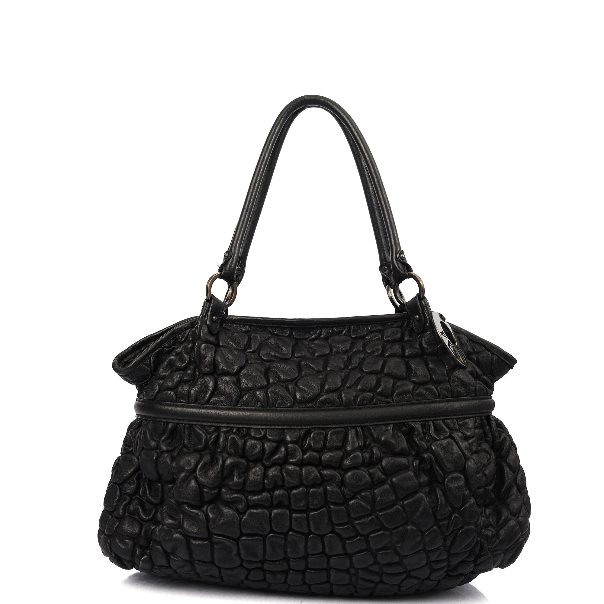Fendi Tote Chef Shopper Tote in Black, Leather — Front View