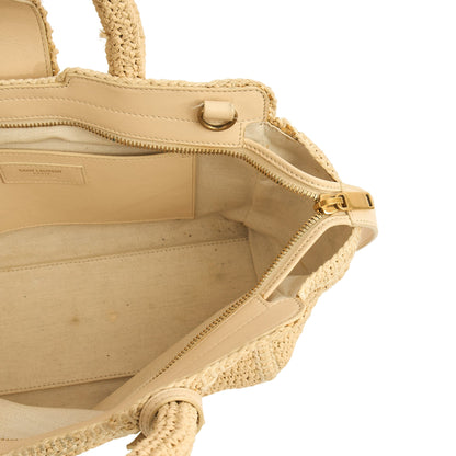 Saint Laurent Tote Cabas Downtown Straw in invalid, Raffia — Alternate View 7