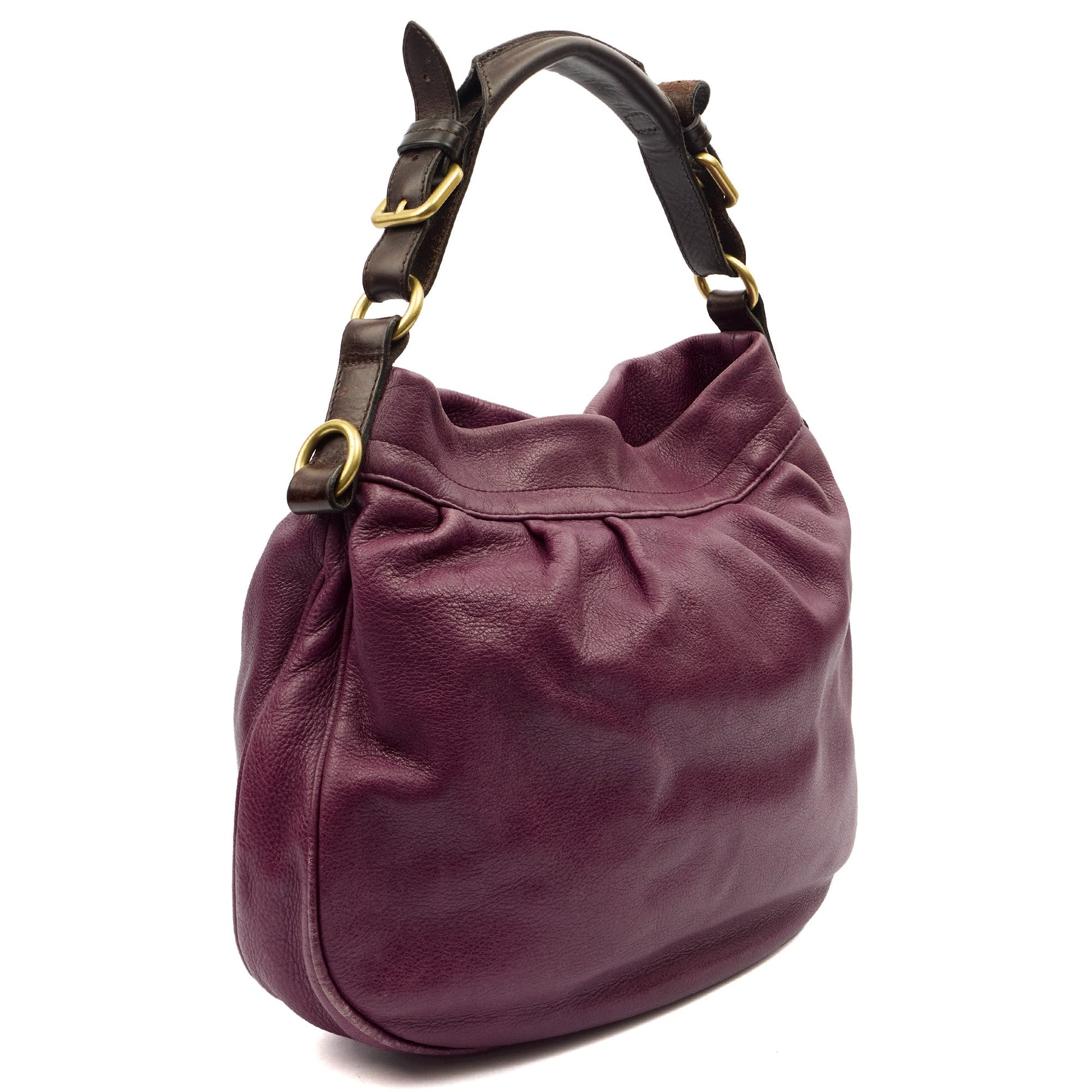 Mulberry Tote Mitzy Tote in Purple, Leather — Side View