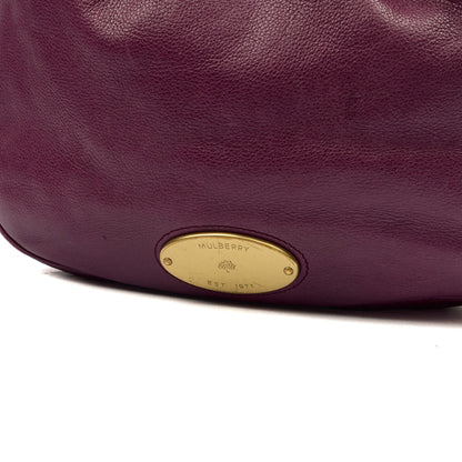 Mulberry Tote Mitzy Tote in Purple, Leather — Lifestyle View
