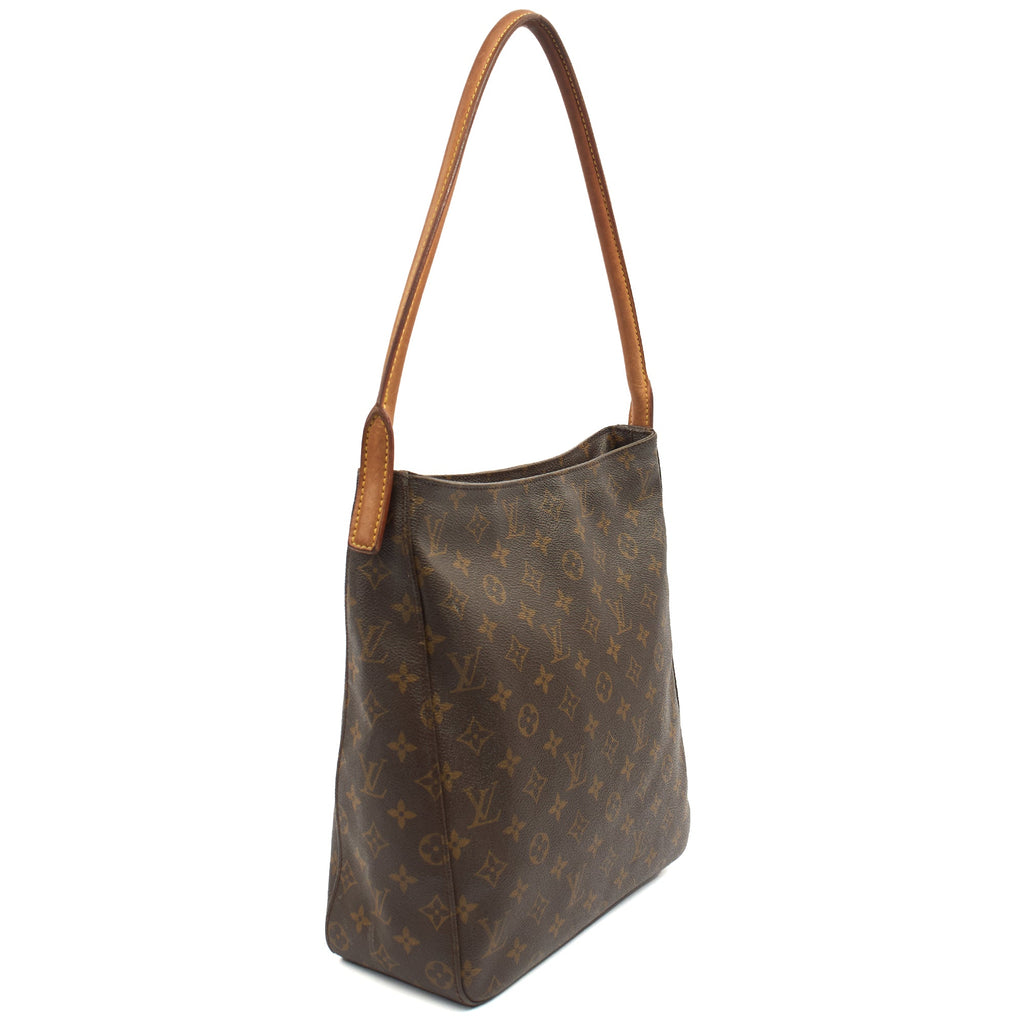 Louis Vuitton Shoulder Bag Looping MM in Monogram, Leather — Side View