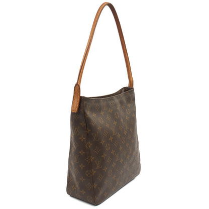 Louis Vuitton Shoulder Bag Looping MM in Monogram, Leather — Side View
