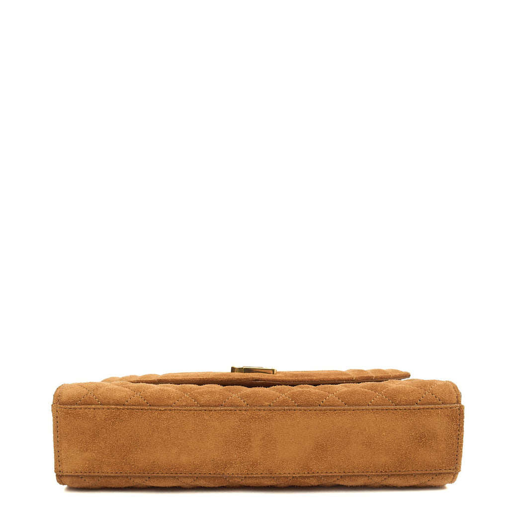 Saint Laurent Cross Body Envelope Shoulder Bag - Small in Brown, Suede — Alternate View 10