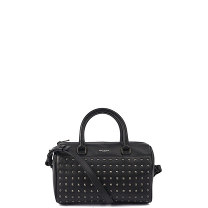 Saint Laurent Tote Duffle in Black, Calfskin Leather — Front View