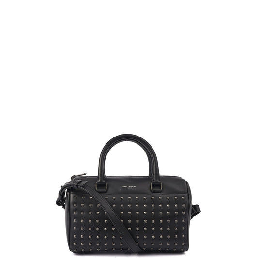 Saint Laurent Tote Duffle in Black, Calfskin Leather — Front View