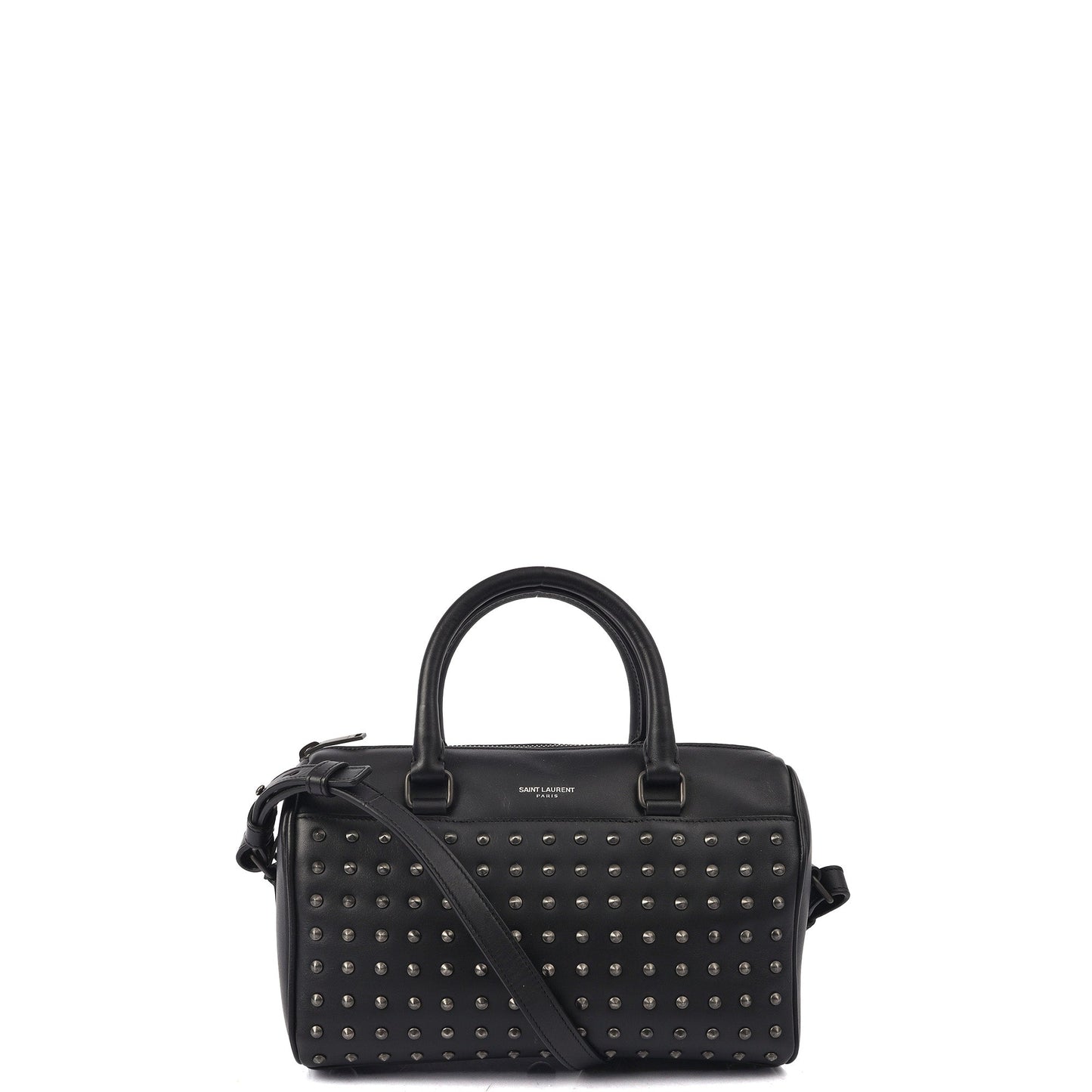 Saint Laurent Tote Duffle in Black, Calfskin Leather — Alternate View 7