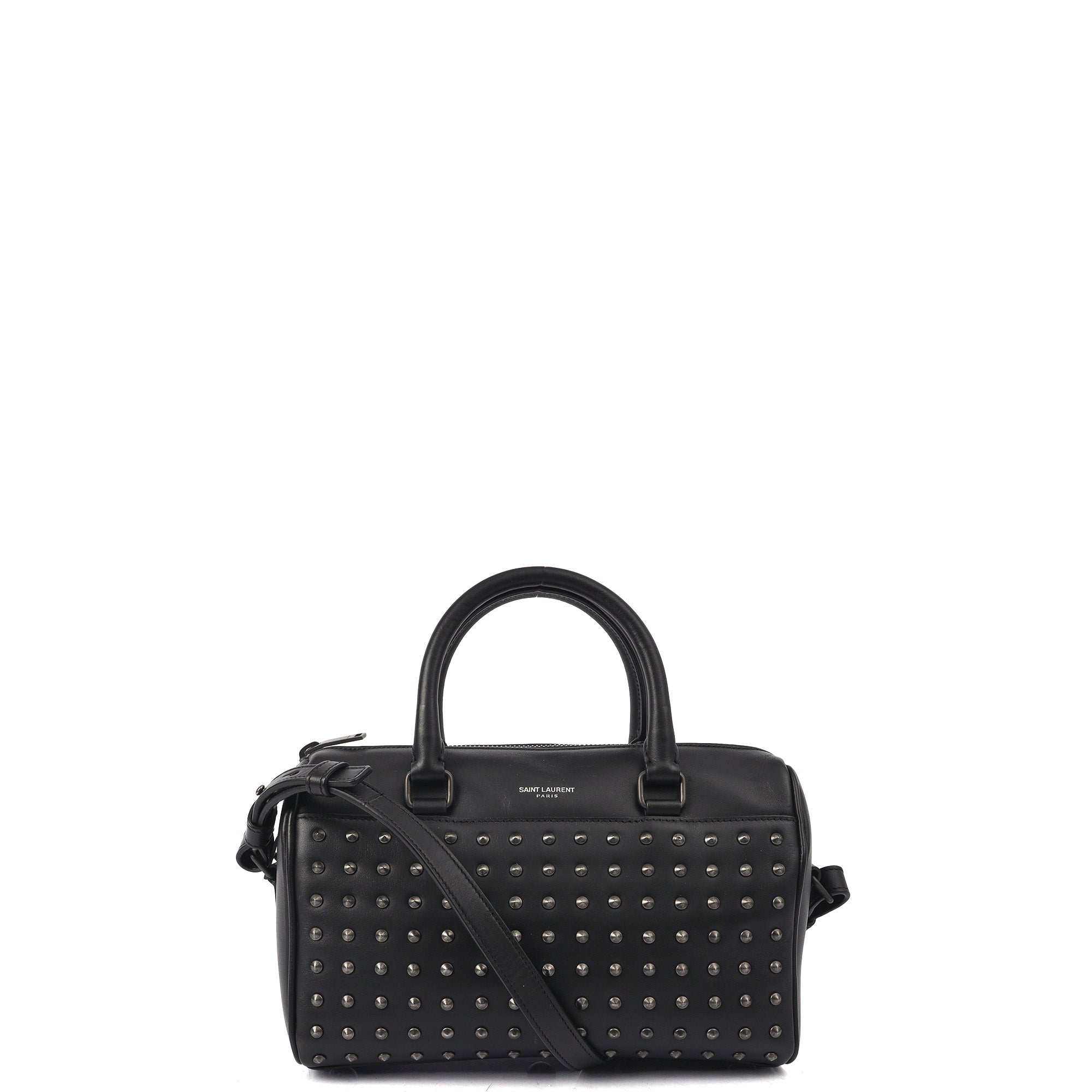 Saint Laurent Tote Duffle in Black, Calfskin Leather — Alternate View 7