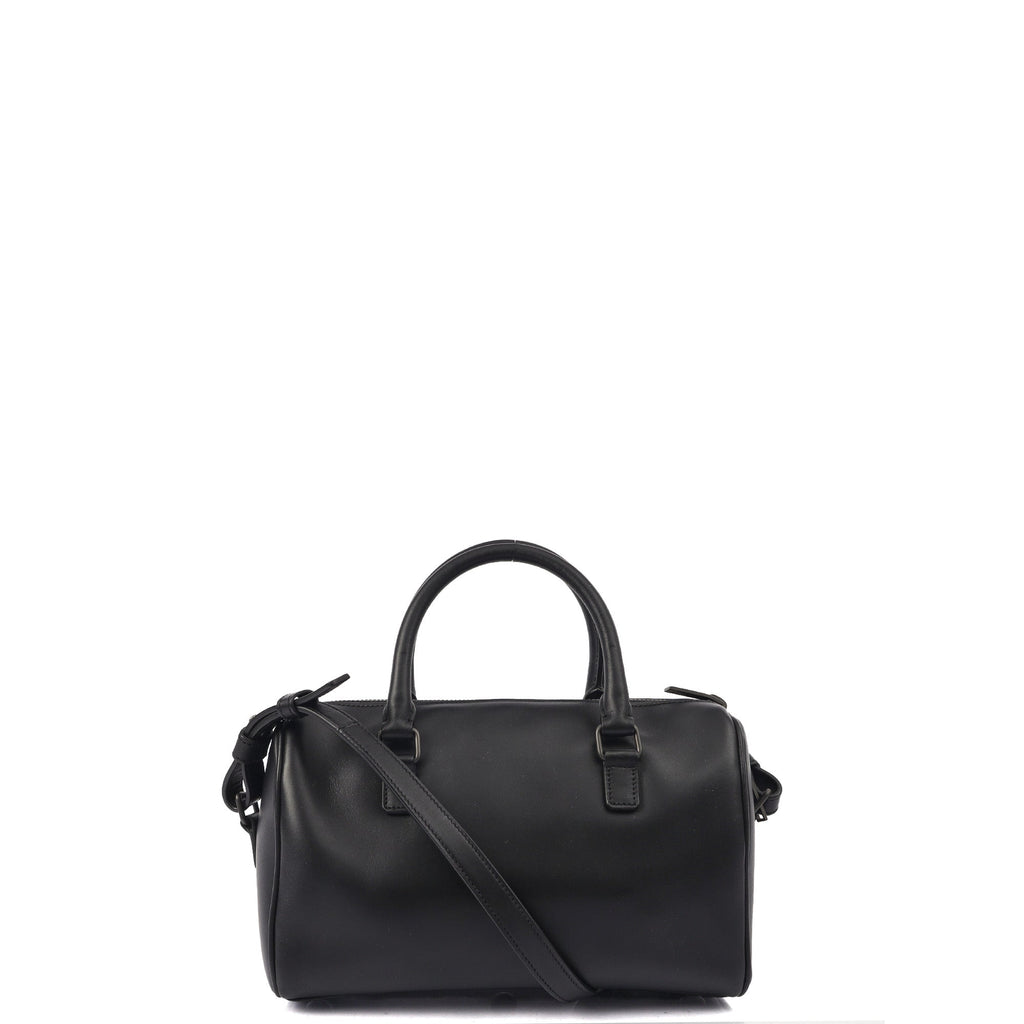 Saint Laurent Tote Duffle in Black, Calfskin Leather — Back View