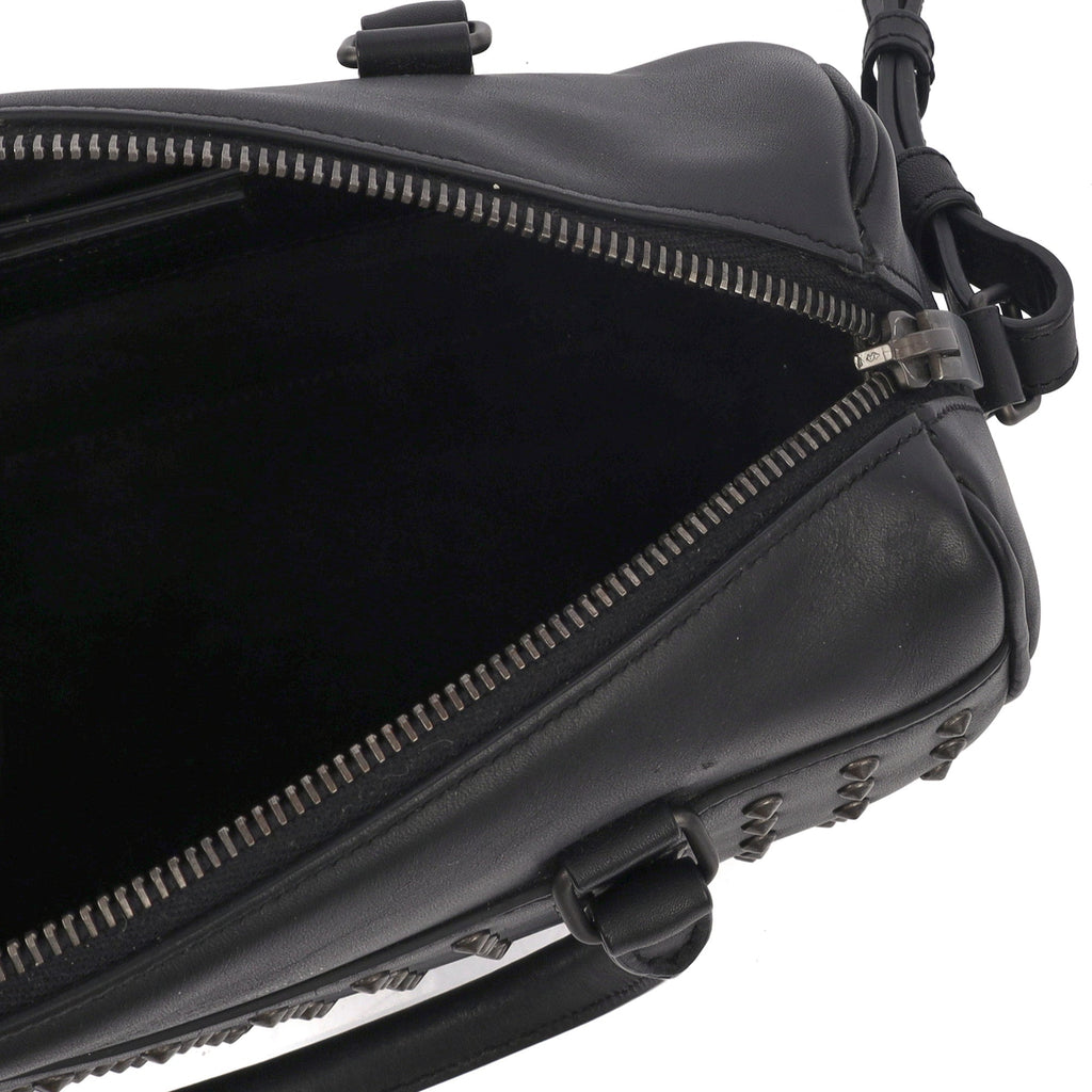 Saint Laurent Tote Duffle in Black, Calfskin Leather — Detail View