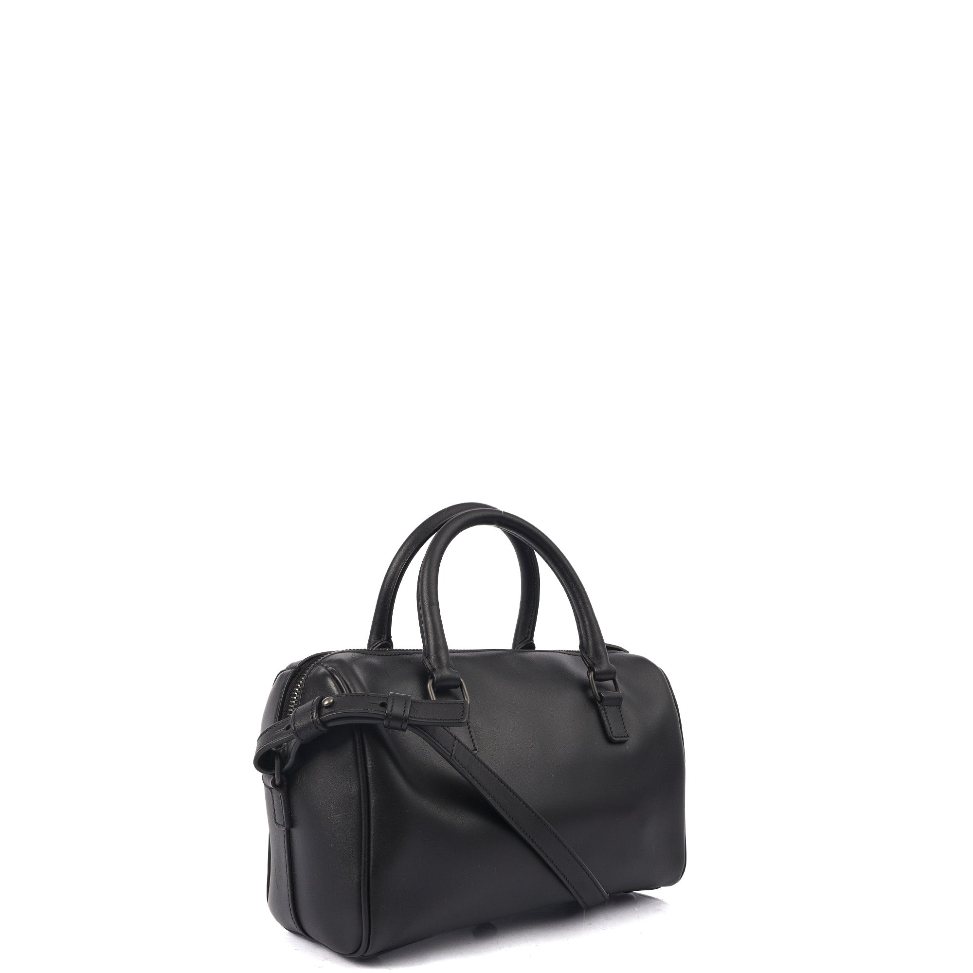 Saint Laurent Tote Duffle in Black, Calfskin Leather — Side View