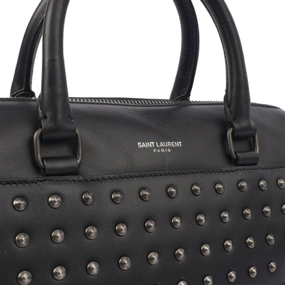 Saint Laurent Tote Duffle in Black, Calfskin Leather — Lifestyle View