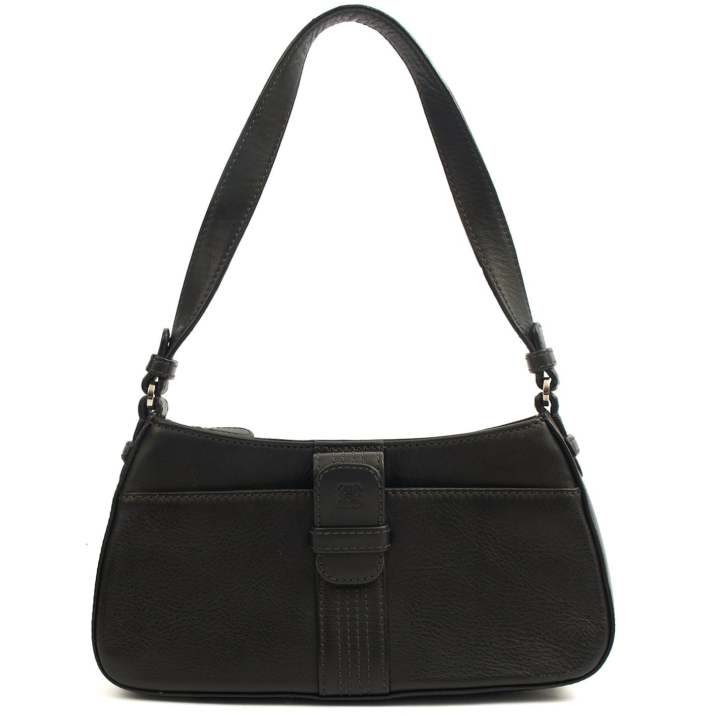 Loewe Shoulder Bag Shoulder Bag in Black, Leather — Front View