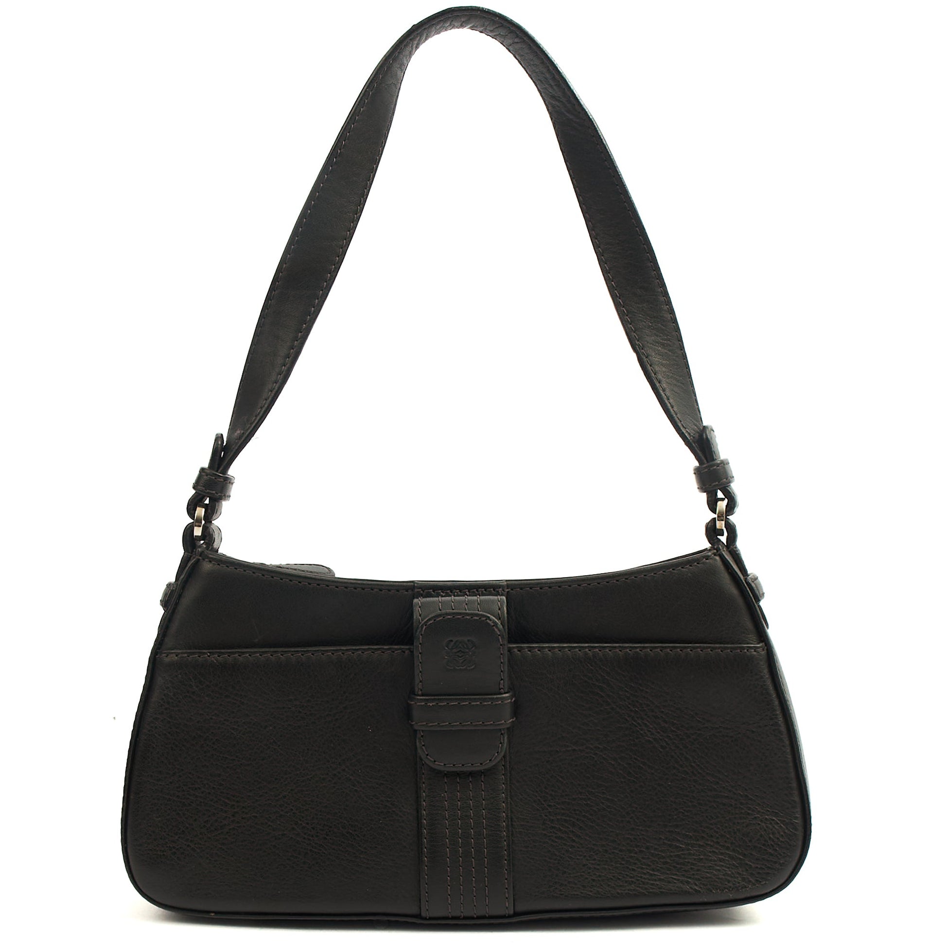 Loewe Shoulder Bag Shoulder Bag in Black, Leather — Front View