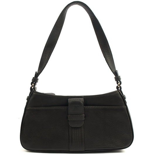 Loewe Shoulder Bag Shoulder Bag in Black, Leather — Front View