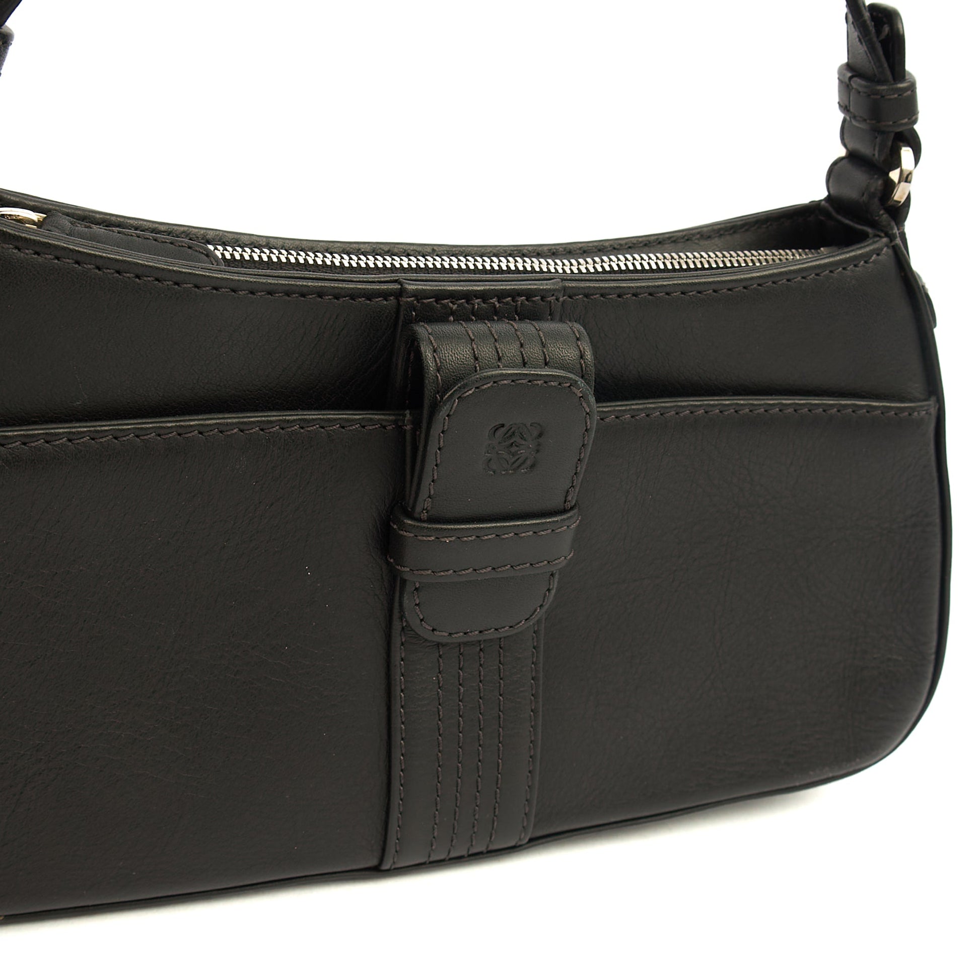 Loewe Shoulder Bag Shoulder Bag in Black, Leather — Lifestyle View