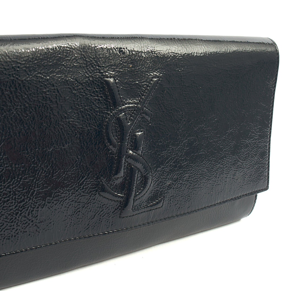Saint Laurent Clutch Cassandra Clutch in Blue, Patent Leather — Alternate View 18