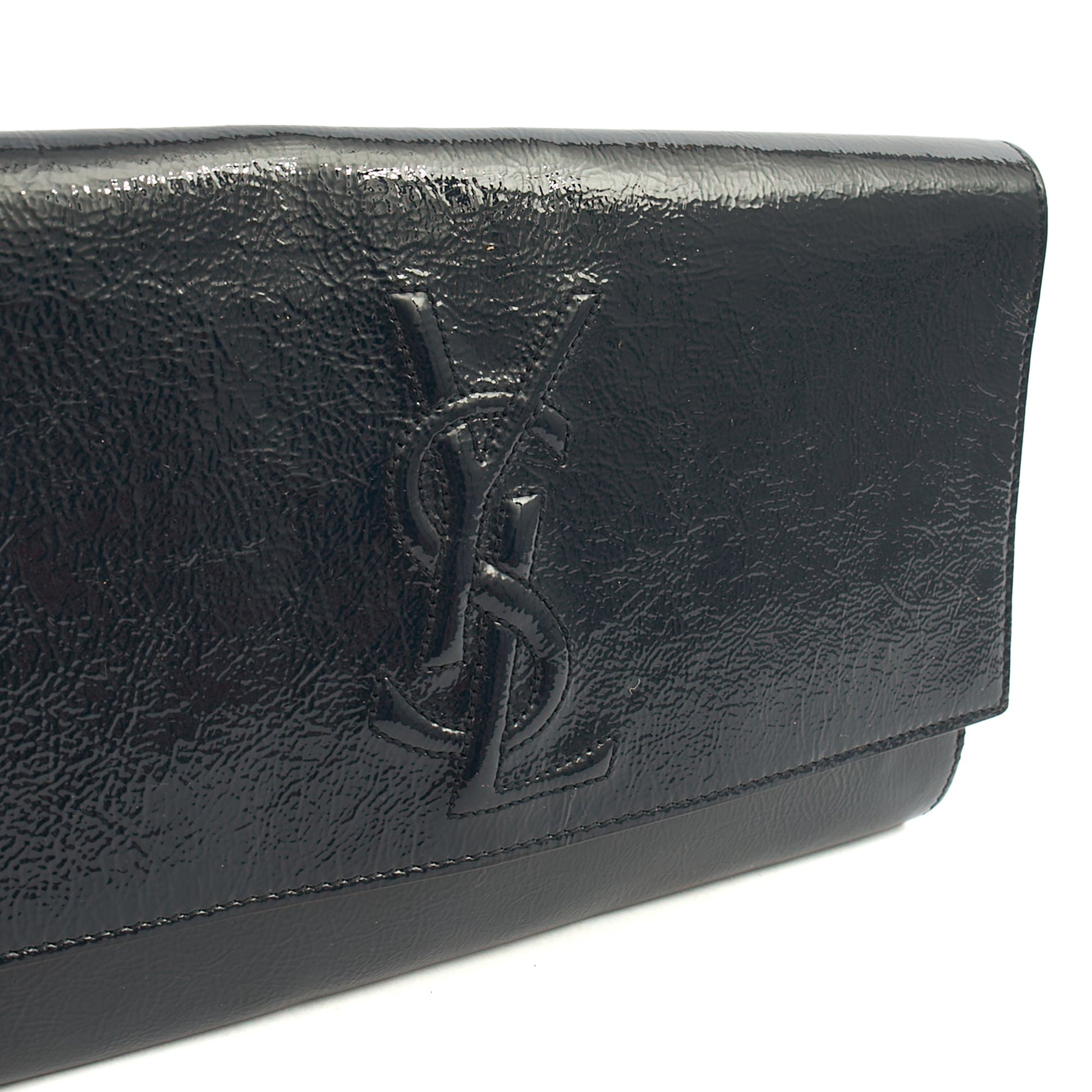 Saint Laurent Clutch Cassandra Clutch in Blue, Patent Leather — Alternate View 18