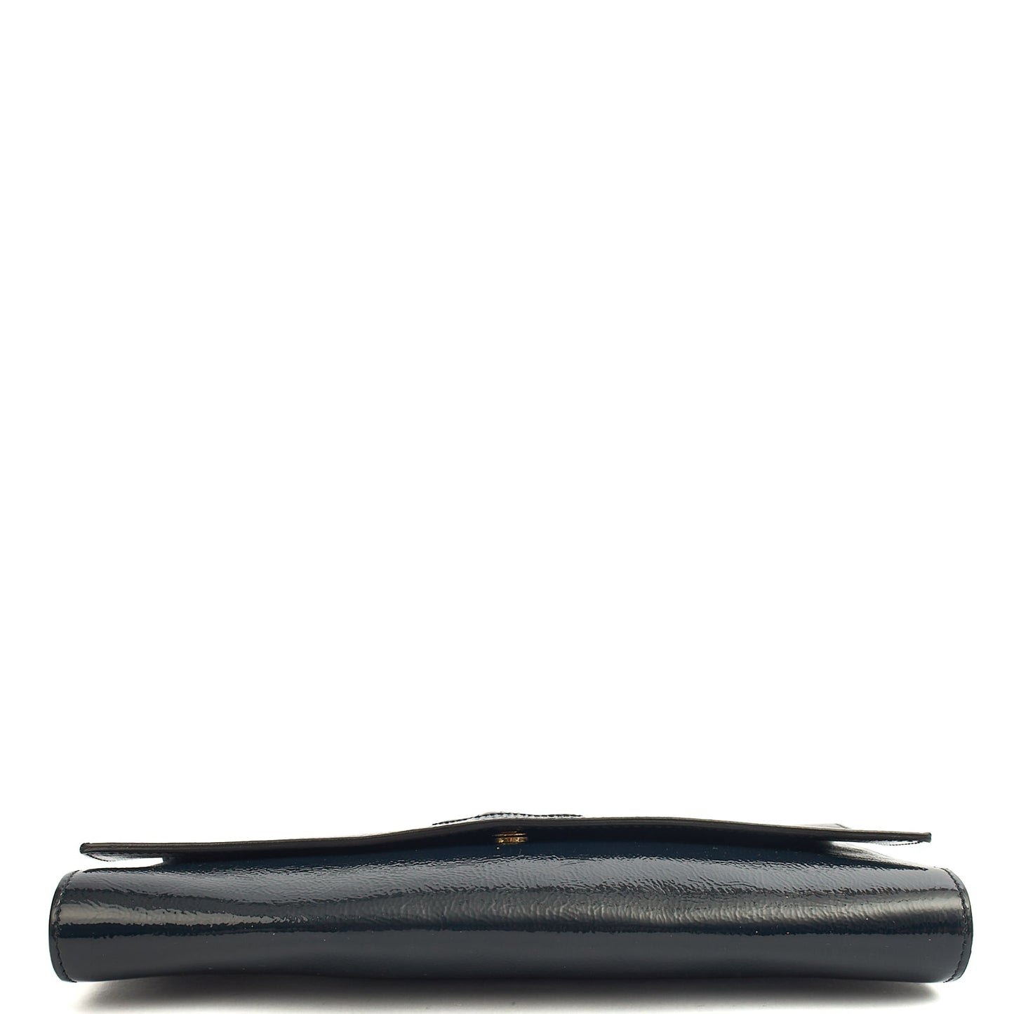 Saint Laurent Clutch Cassandra Clutch in Blue, Patent Leather — Top View