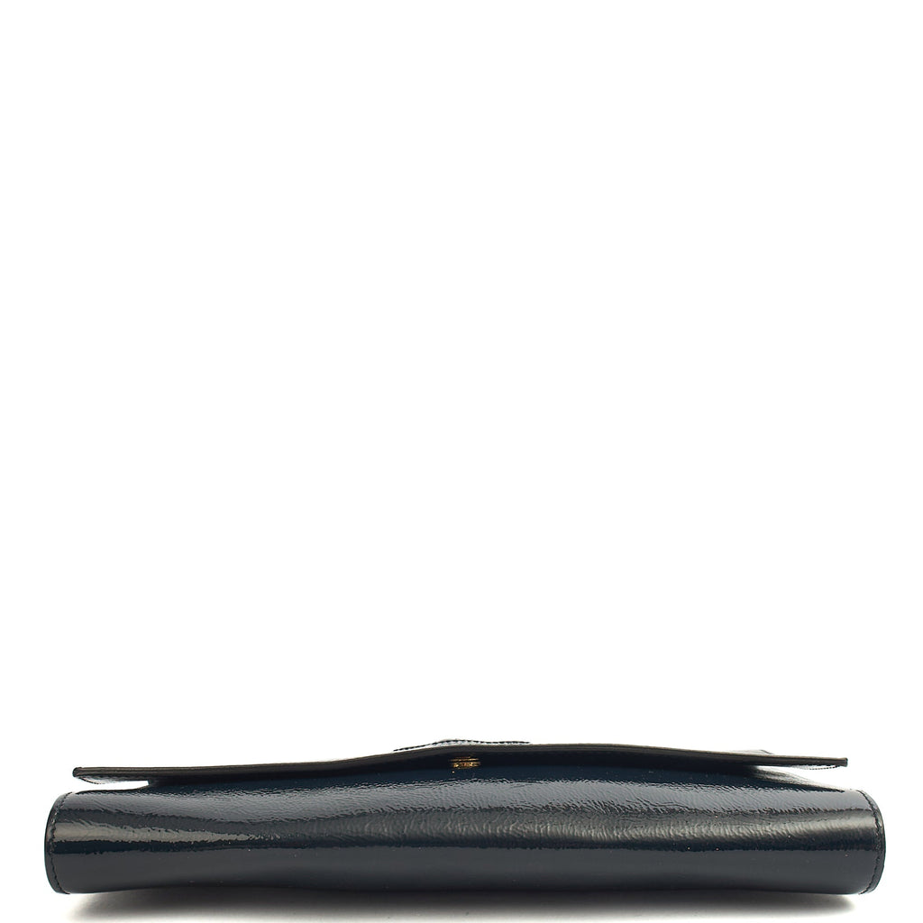Saint Laurent Clutch Cassandra Clutch in Blue, Patent Leather — Alternate View 16