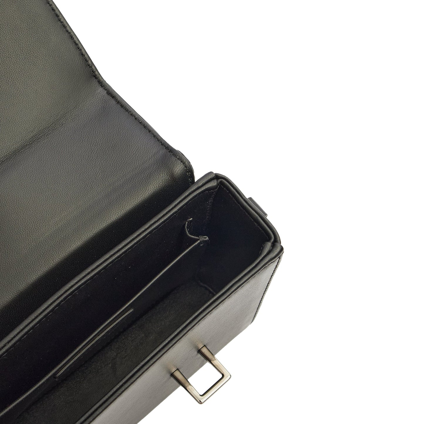 Christian Dior Cross Body 30 Montaigne Bag in Black, Leather — Detail View