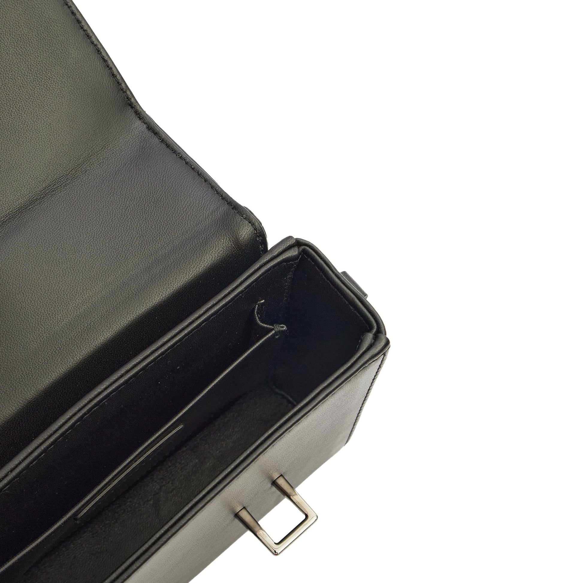 Christian Dior Cross Body 30 Montaigne Bag in Black, Leather — Detail View