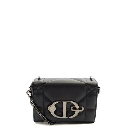 Christian Dior Cross Body 30 Montaigne Bag in Black, Leather — Front View
