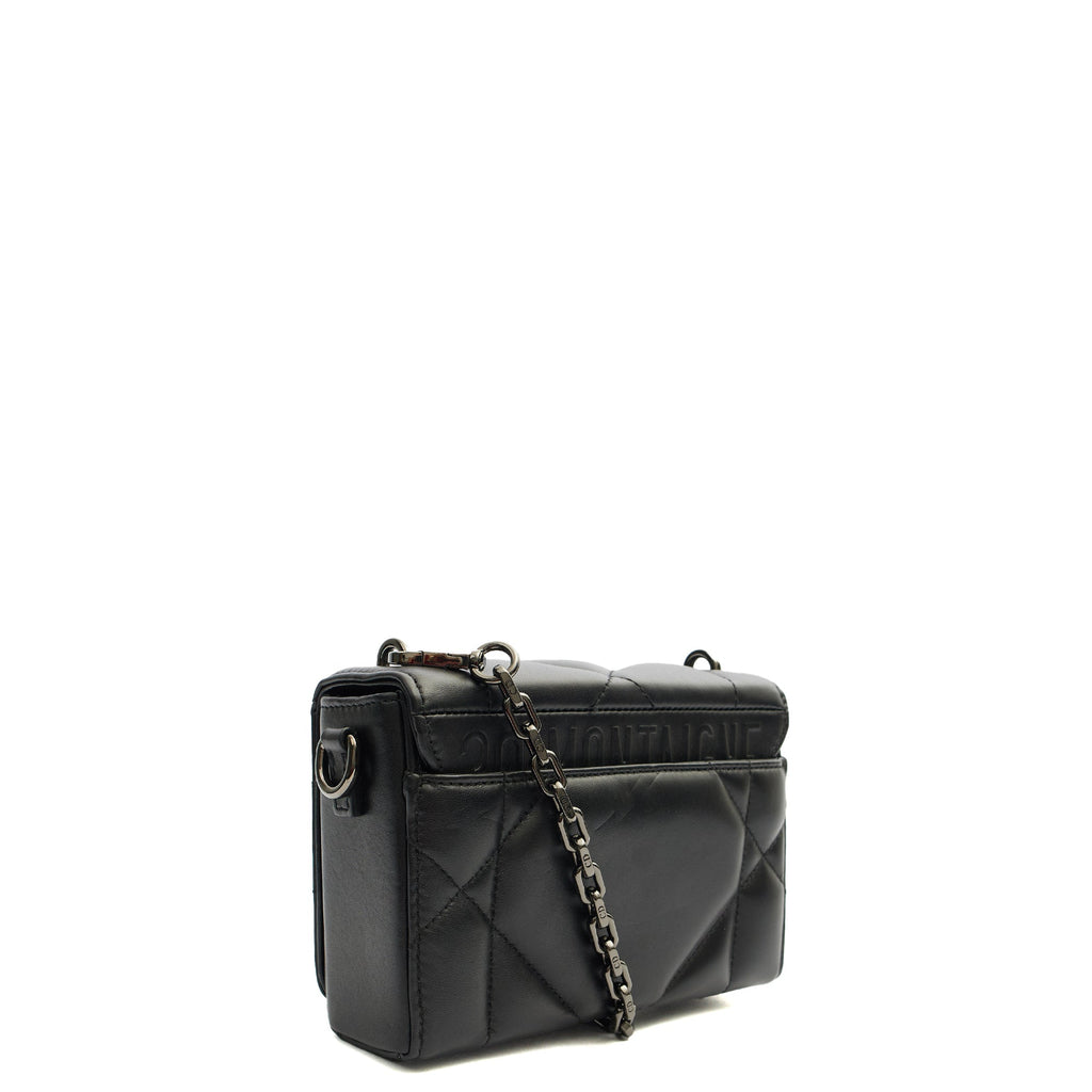 Christian Dior Cross Body 30 Montaigne Bag in Black, Leather — Side View