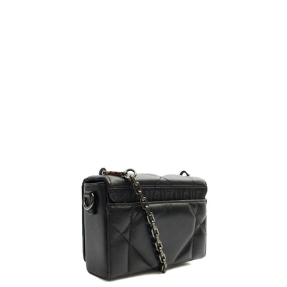 Christian Dior Cross Body 30 Montaigne Bag in Black, Leather — Side View