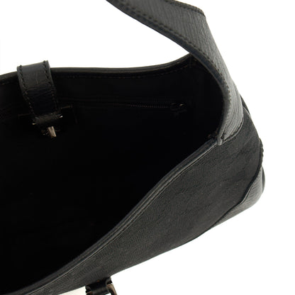 Gucci Shoulder Bag Jackie- Small in Black, GG Canvas — Alternate View 7