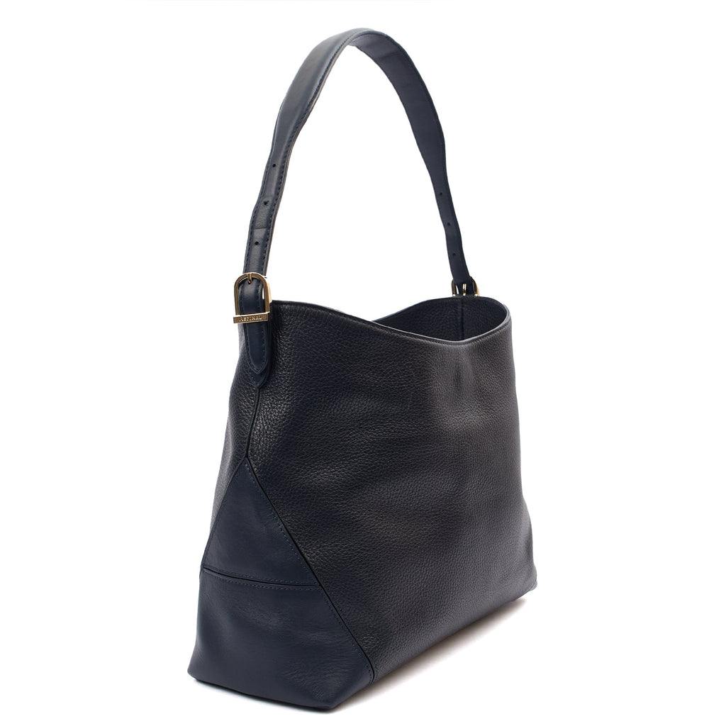 Aspinal of London Shoulder Bag London Tote - Midi in Navy, Leather — Alternate View 8