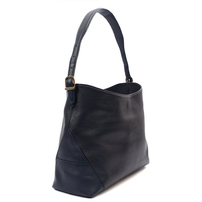 Aspinal of London Shoulder Bag London Tote - Midi in Navy, Leather — Alternate View 8