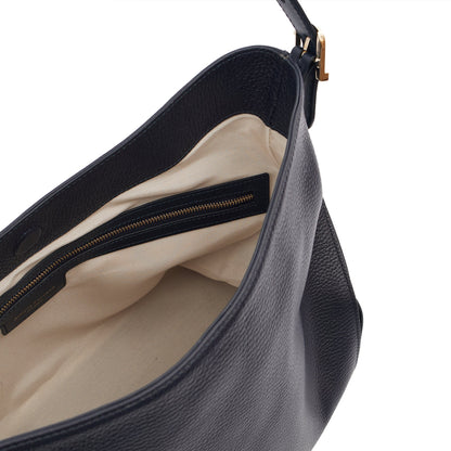 Aspinal of London Shoulder Bag London Tote - Midi in Navy, Leather — Alternate View 11