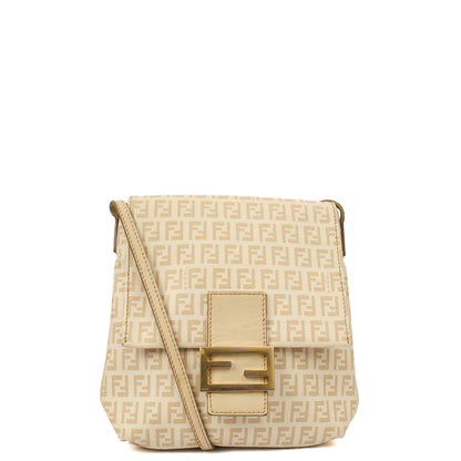 Fendi Cross Body Zucca Messenger in Zucca FF, Canvas — Front View