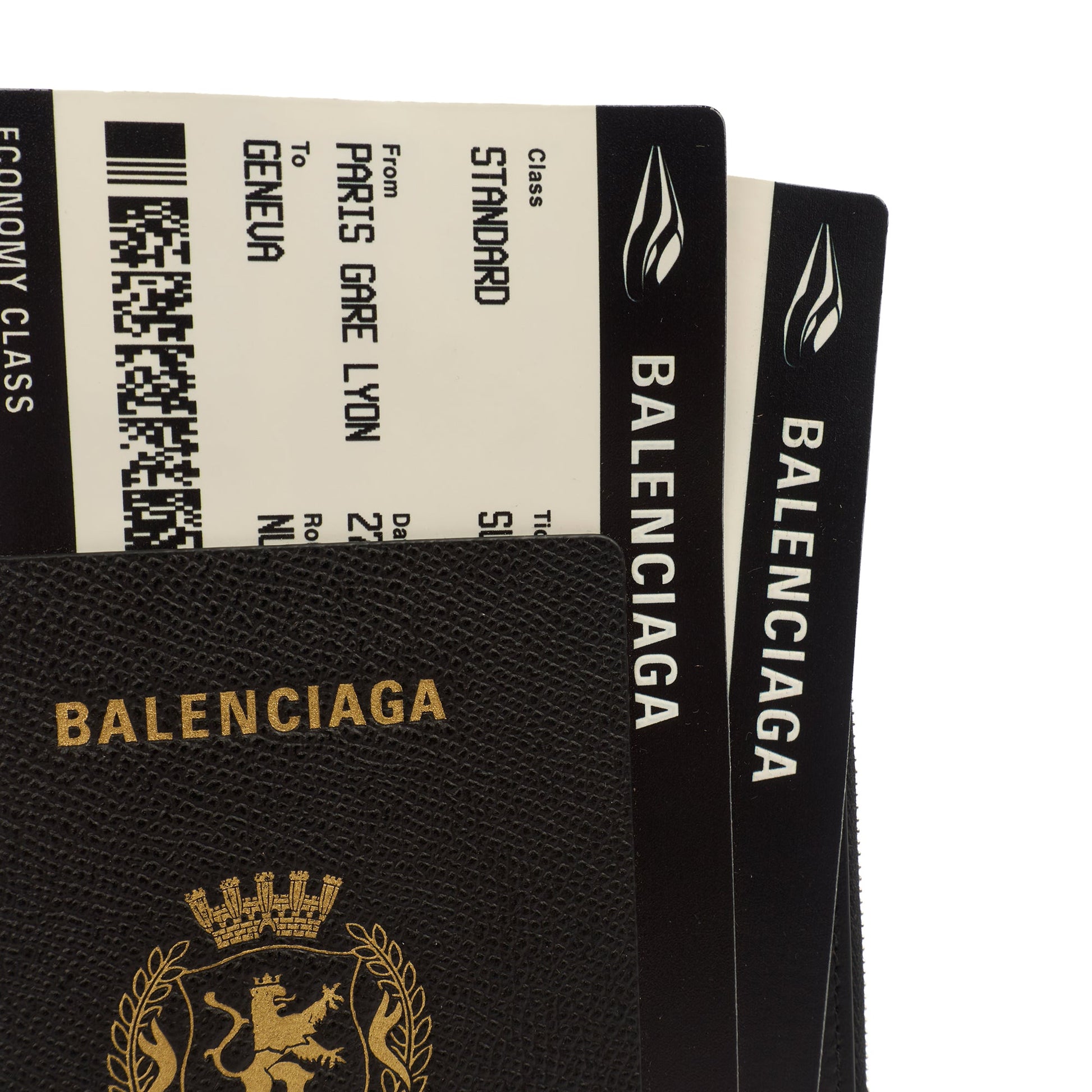 Balenciaga Bag Charm Zip Wallet in Black, Leather — Alternate View 18