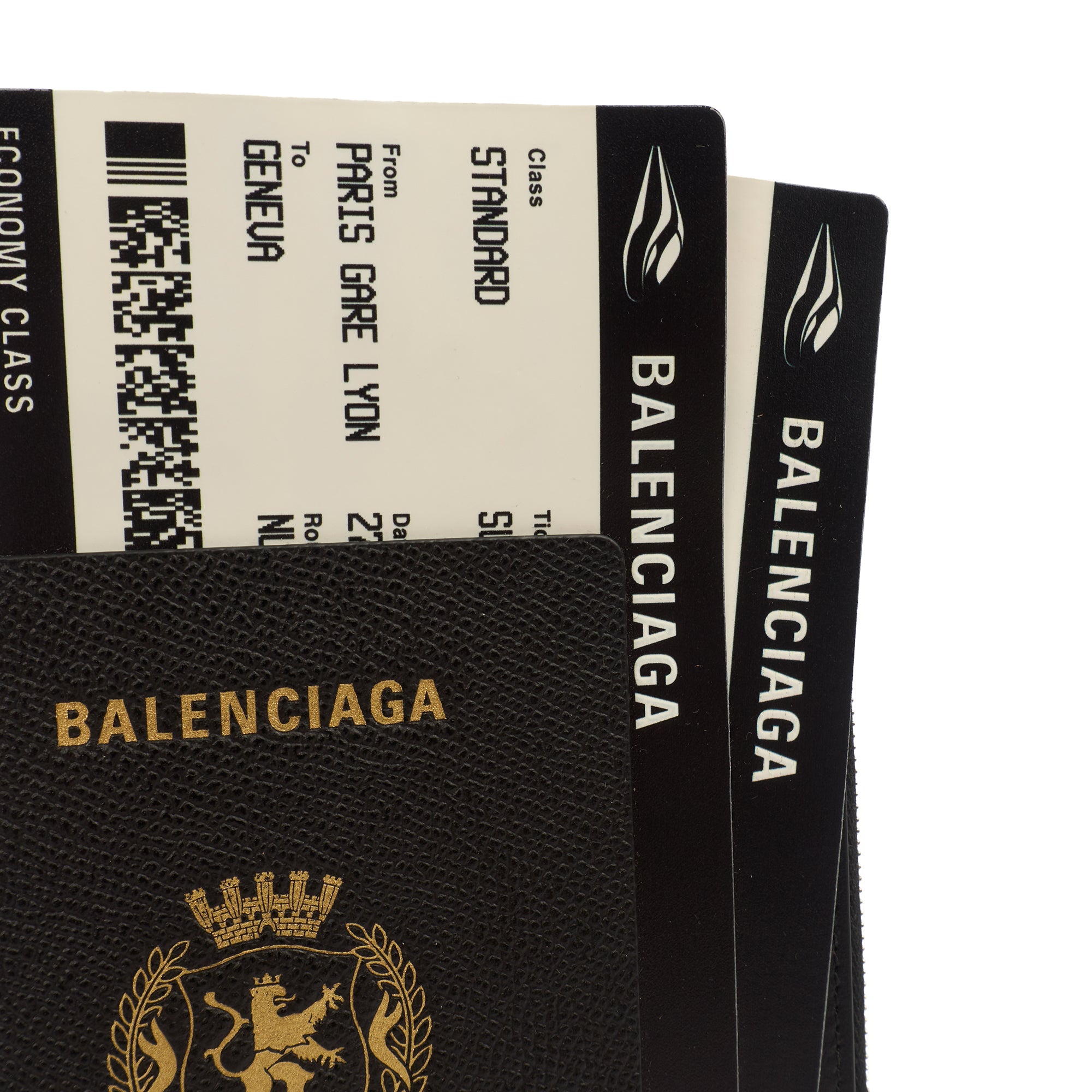 Balenciaga Bag Charm Zip Wallet in Black, Leather — Alternate View 12