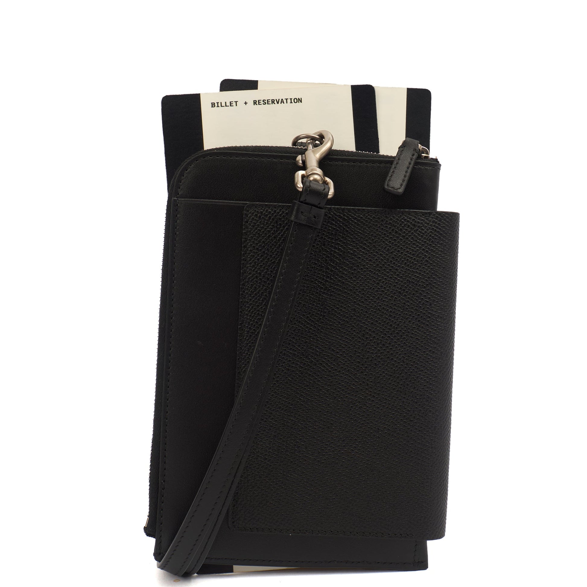 Balenciaga Bag Charm Zip Wallet in Black, Leather — Alternate View 15