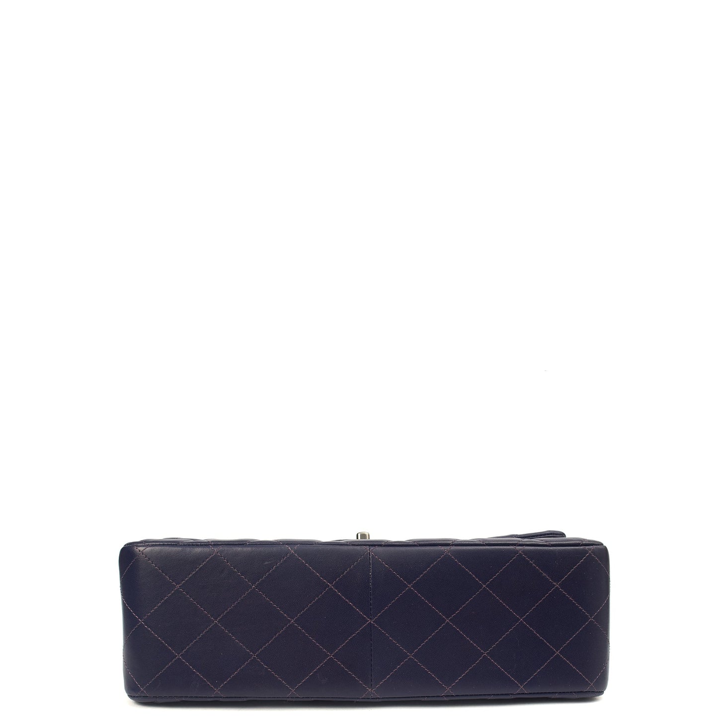 Chanel Shoulder Bag Classic Double Flap - Large in Purple, Calfskin Leather — Alternate View 15