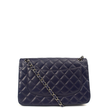 Chanel Shoulder Bag Classic Double Flap - Large in Purple, Calfskin Leather — Alternate View 14