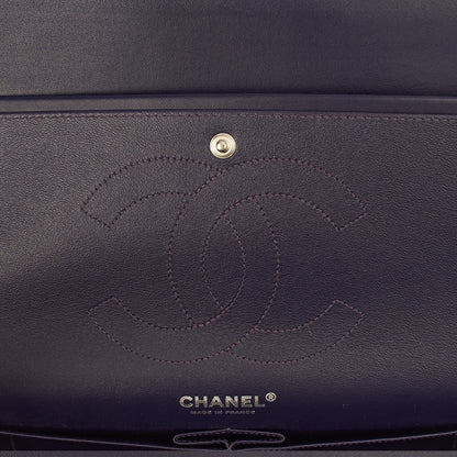 Chanel Shoulder Bag Classic Double Flap - Large in Purple, Calfskin Leather — Alternate View 21