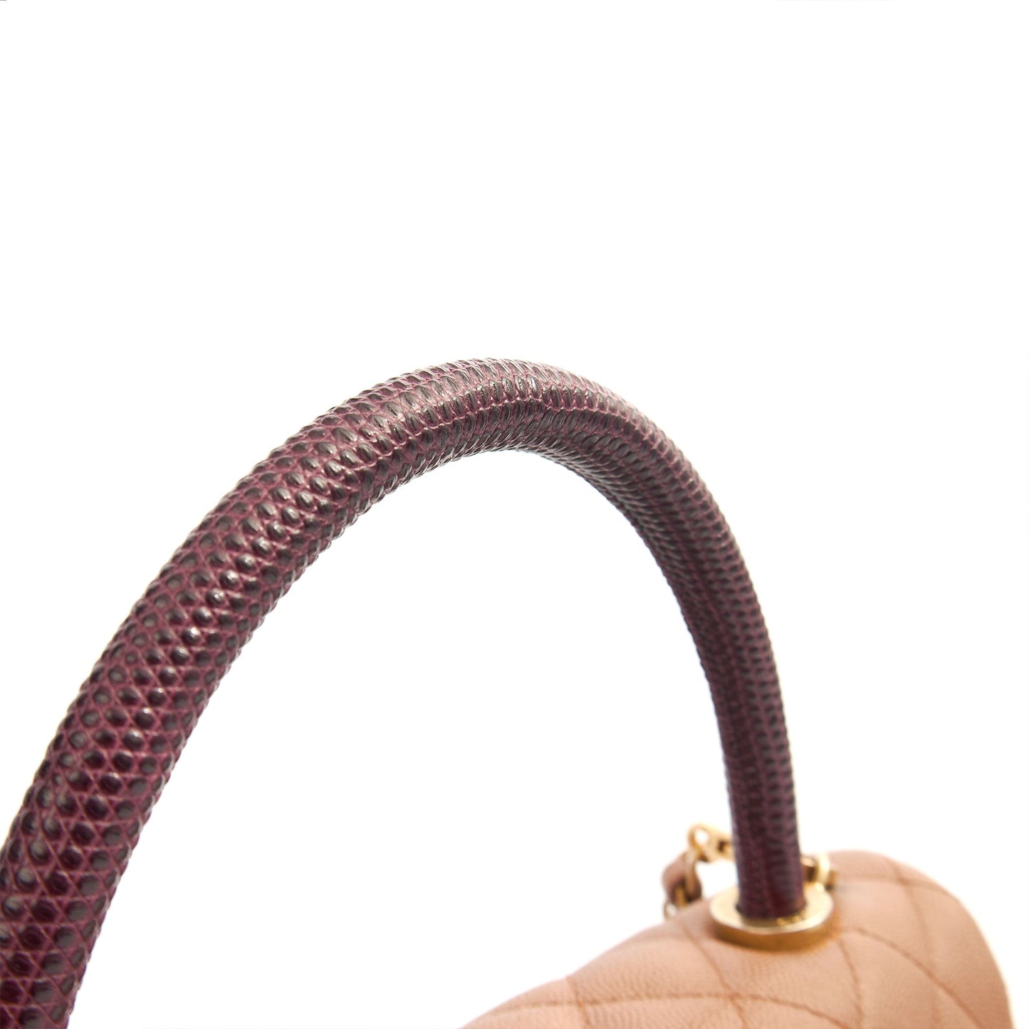 Chanel Top Handle Coco Handle- Medium  in Cream, Caviar Leather — Alternate View 17