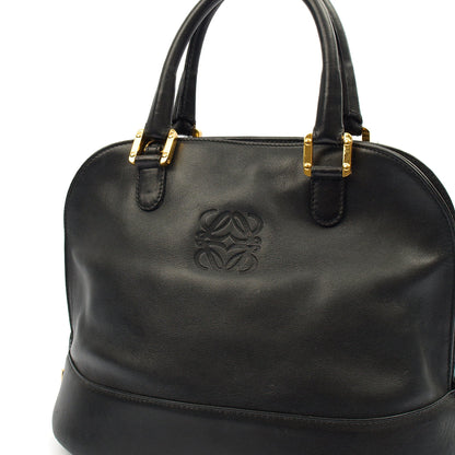 Loewe Cross Body Vintage Shoulder Bag in Black, Leather — Top View
