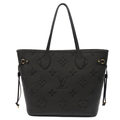 Louis Vuitton Tote Neverfull MM in Black, Empreinte Leather — Alternate View 11