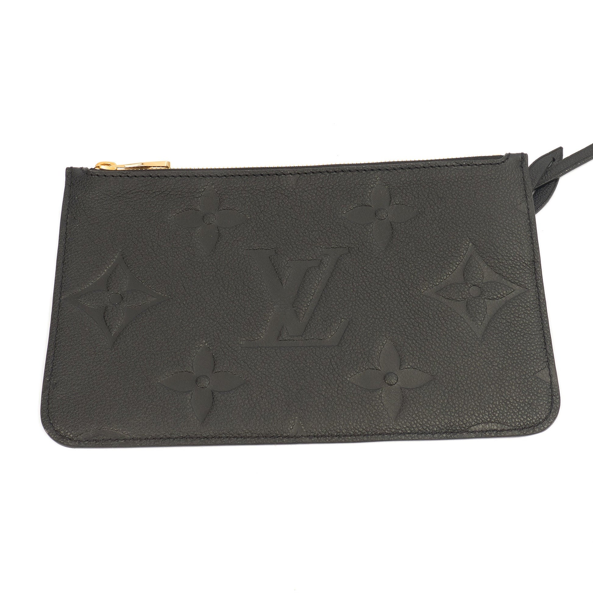 Louis Vuitton Tote Neverfull MM in Black, Empreinte Leather — Lifestyle View