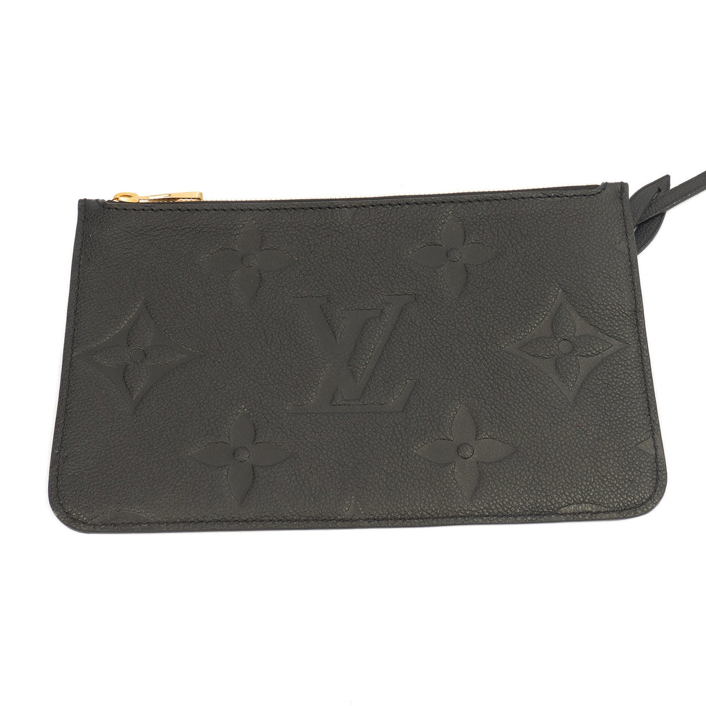 Louis Vuitton Tote Neverfull MM in Black, Empreinte Leather — Alternate View 13