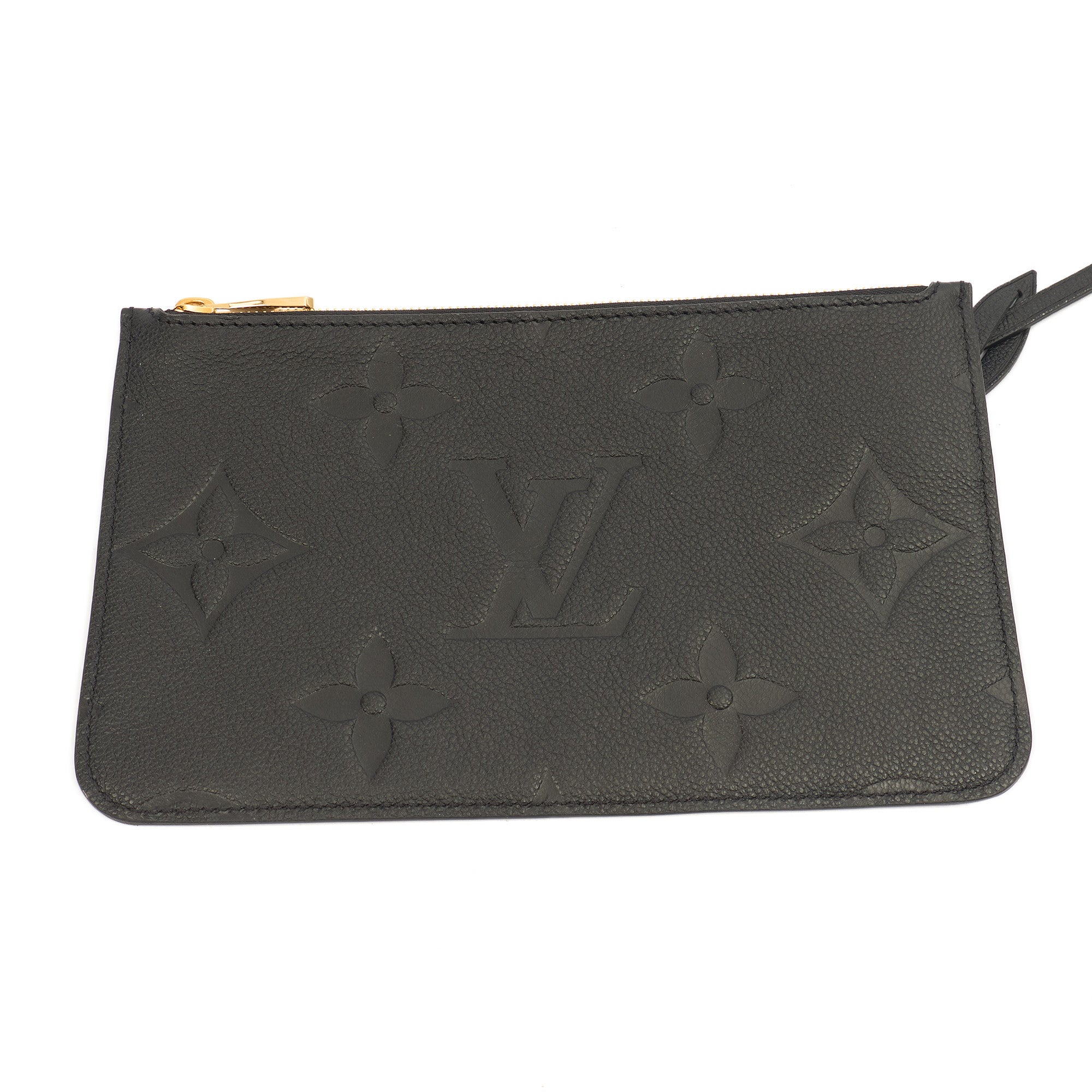 Louis Vuitton Tote Neverfull MM in Black, Empreinte Leather — Alternate View 13