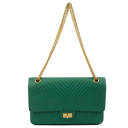 Chanel Shoulder Bag 2.55 Reissue - Medium in Green — Alternate View 17