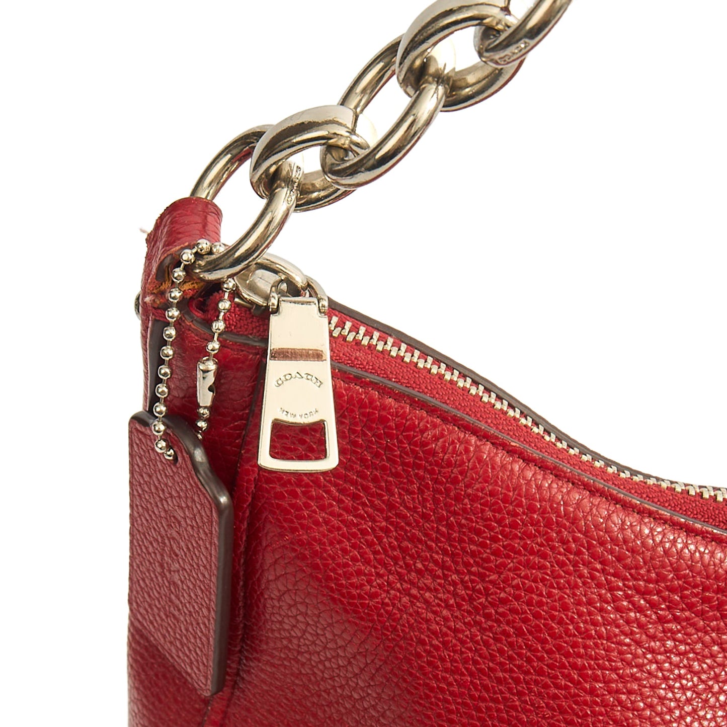 Coach Cross Body Tabby Messenger 19 in Red, Leather — Detail View