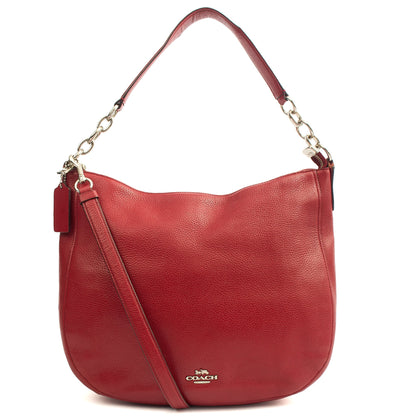 Coach Cross Body Tabby Messenger 19 in Red, Leather — Front View