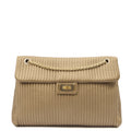 Chanel Shoulder Bag Shoulder Bag in Metallic, Calfskin Leather — Front View
